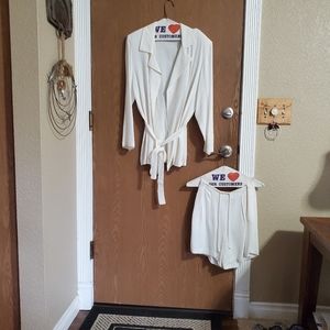 2 piece jacket and shorts